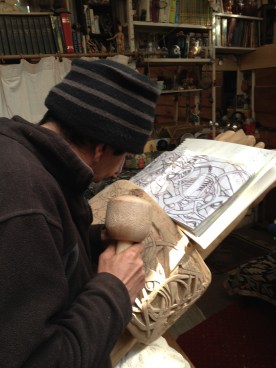 mark carving with design