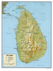 Sri Lanka map