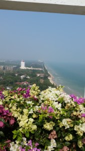 the view from the balcony